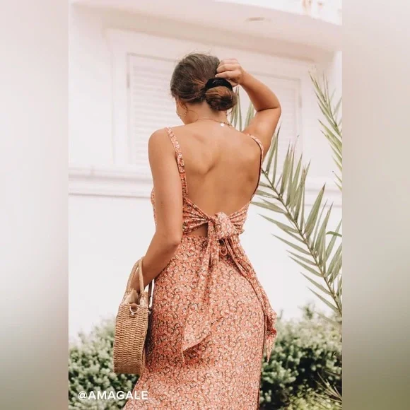Faithfull the Brand | Dresses | Faithfull The Brand Katergo Coral Pink Floral Print Backless Midi Dress | Poshmark Faithfull the Brand | Dresses | Faithfull The Brand Katergo Coral Pink Floral Print Backless Midi Dress | Poshmark